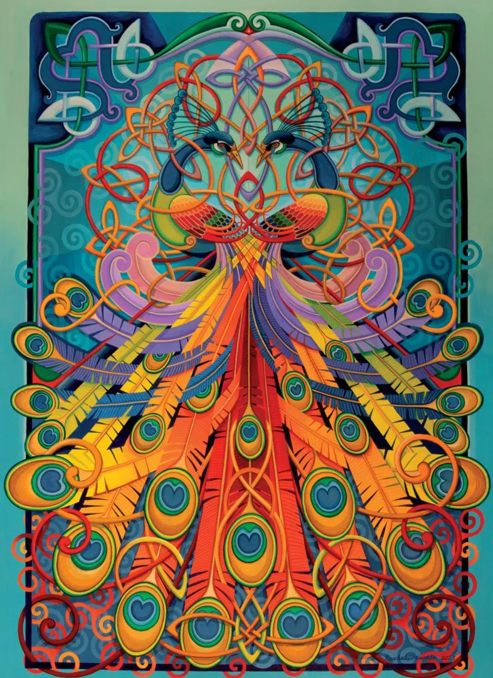 1000 Piece Courting Peacocks Jigsaw Puzzle
